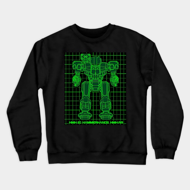 Hammerhands Mech Crewneck Sweatshirt by Oswald's Oddities